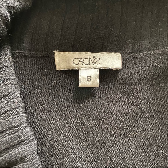 CACHE Black Cowl-Neck Sweater with Sequin Sleeves Size S - Picture 8 of 8